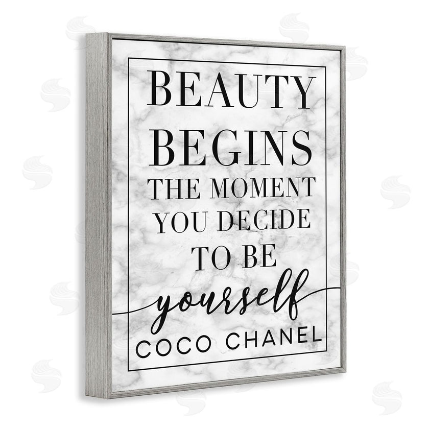 Stupell Studio | Beauty Begins Inspiring Quote