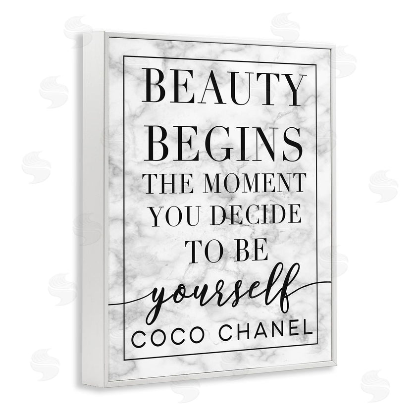 Stupell Studio | Beauty Begins Inspiring Quote