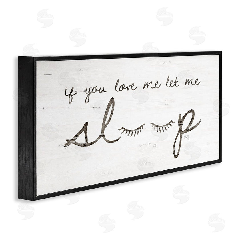 Marla Rae | Let Me Sleep Phrase with Eyelashes