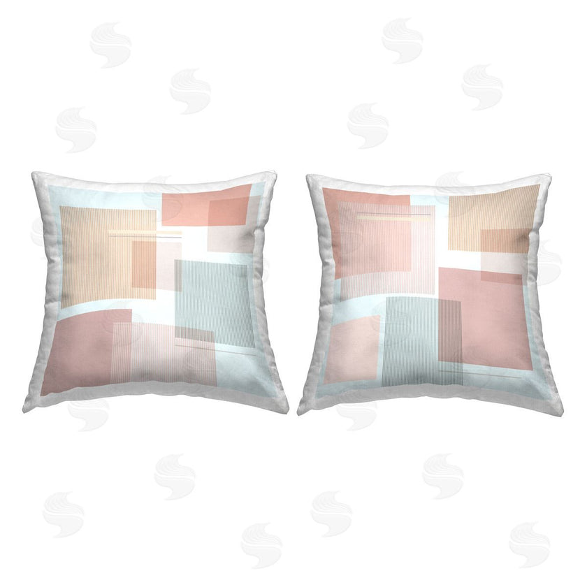 Melissa Wang | Abstract Geometric Shapes Industrial Stripe Patterned