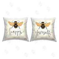 Katie Doucette | Bee Happy Be Yourself Charming Insect Pun