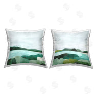 Annie Warren | Abstract Country River Flowing Through Grassland