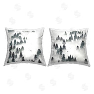 Ziwei Li | Snowy Ski Slopes Mountain Pine Trees