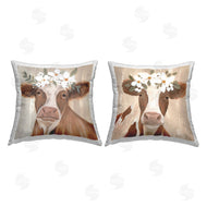 Annie Warren | Farm Cow White Blossoms
