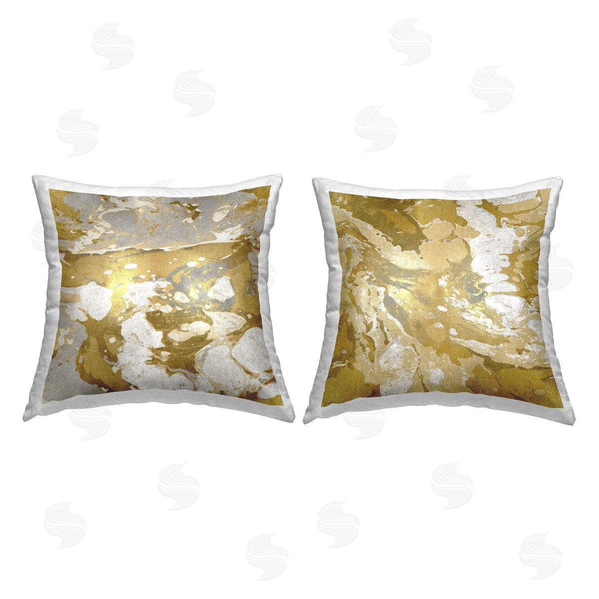Modern Glam Marbled Pattern Decorative Printed Pillow, Home Decor by Danielle Carson