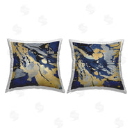 Danielle Carson | Blue Glam Marbled Forms