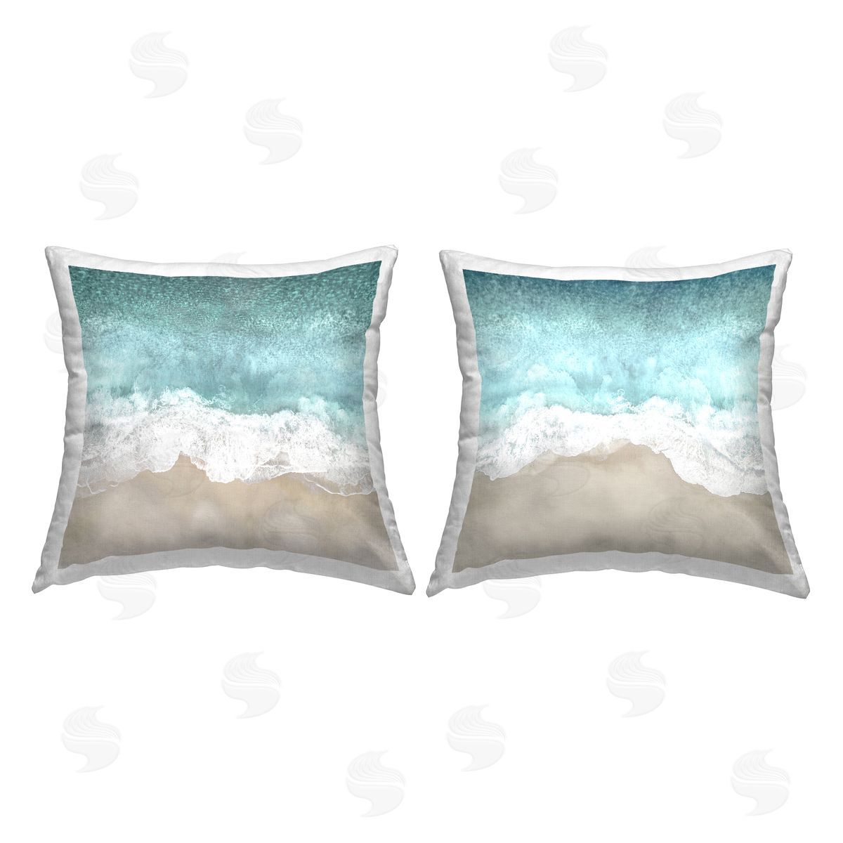 Crashing Waves Beach Shore Decorative Printed Pillow, Home Decor by Maggie Olsen