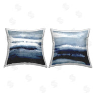 Jake Messina | Brushed Blue Abstract Composition