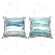 Jake Messina | Turquoise White Abstract Forms