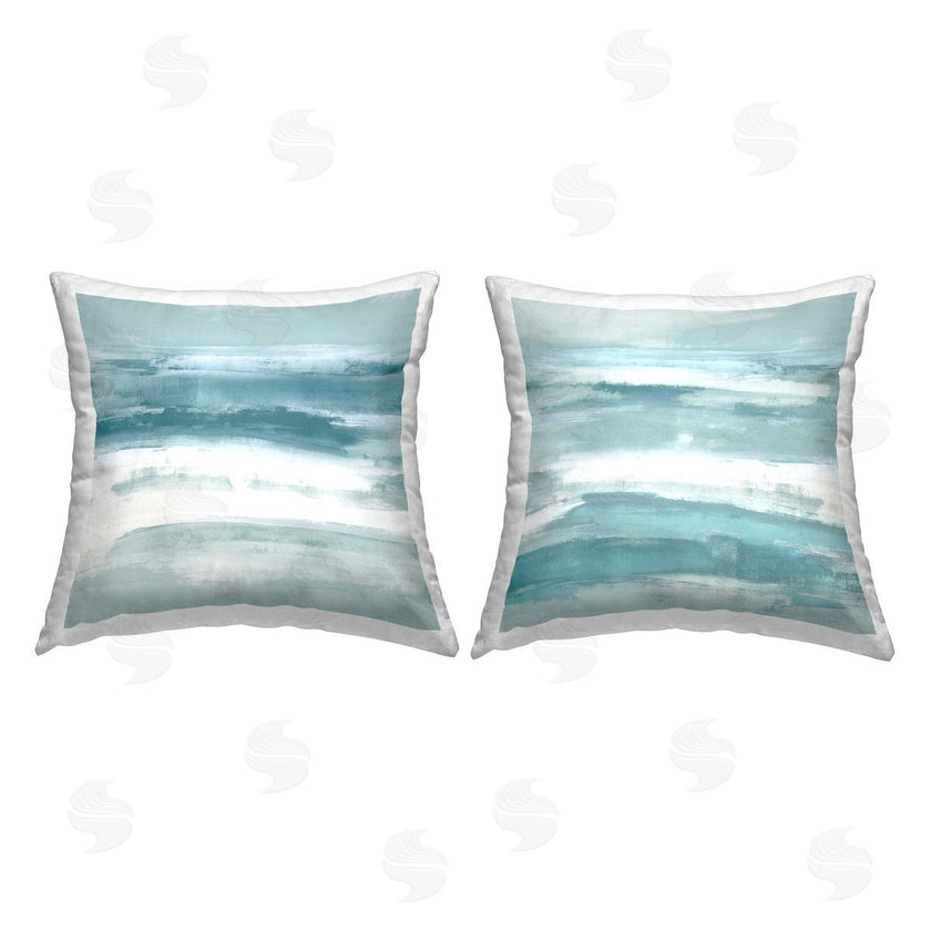 Jake Messina | Turquoise White Abstract Forms