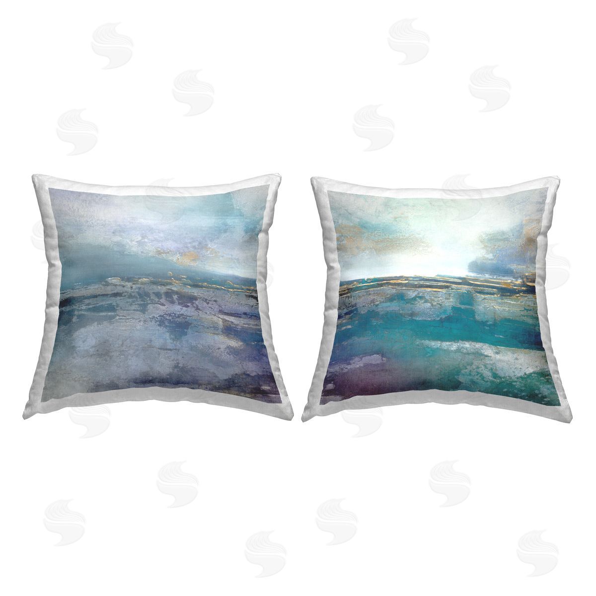 Abstract Landscape Modern Horizon Decorative Printed Pillow, Home Decor by Scott Brems