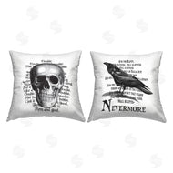 Lettered and Lined | Halloween Skull & Crow Poetry