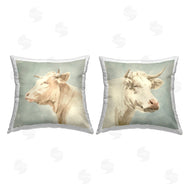 Emma Caroline | White Cows Animal Portrait