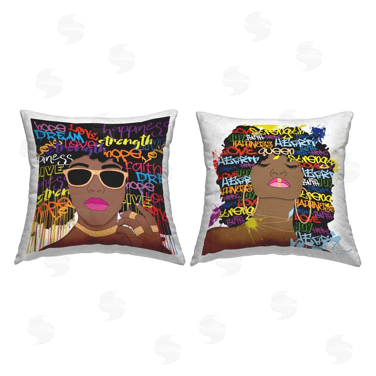 Urban Inspirational Girls Outdoor Printed Pillow, Home Decor by Daniela Santiago