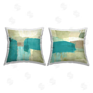 Flora Kouta | Teal Geometric Abstract
