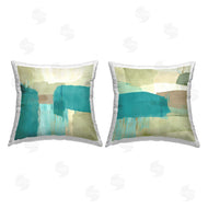 Flora Kouta | Teal Geometric Abstract