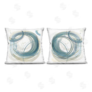 Nan | Teal Circular Rings