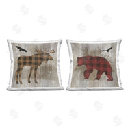 Susan Arnot | Woodland Creatures Plaid Silhouettes