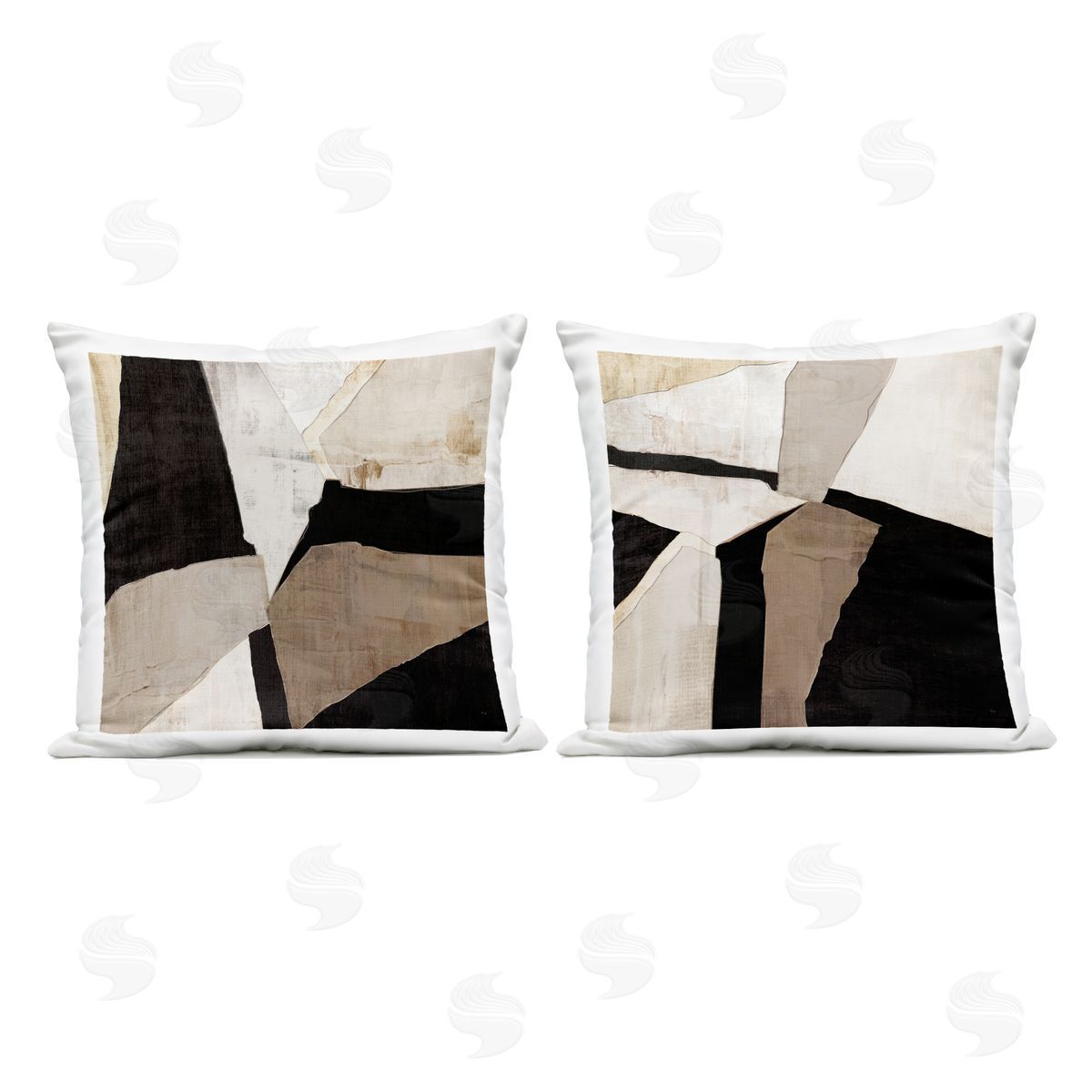 Susan Jill | Neutral Fragmented Geometric Shapes