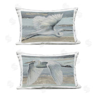 PATRICIA PINTO | Soaring Egrets over Shore
