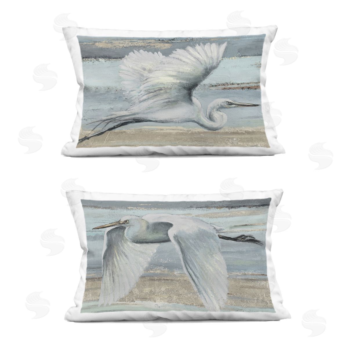 PATRICIA PINTO | Soaring Egrets over Shore
