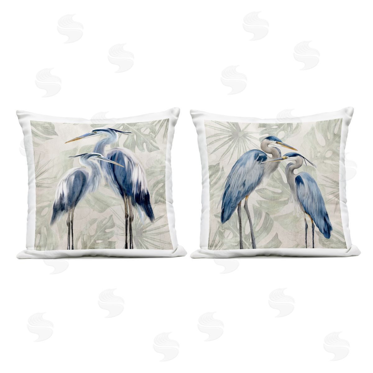 Kim Allen | Blue Heron Palm Pair