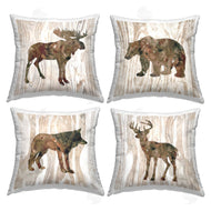 Carol Robinson | Woodland Animal Silhouettes Moose Deer Bear Wolf