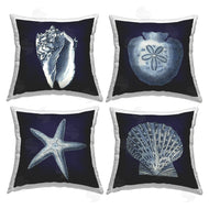 Carol Robinson | Nautical Blue Ocean Shells Starfish Sand Dollar