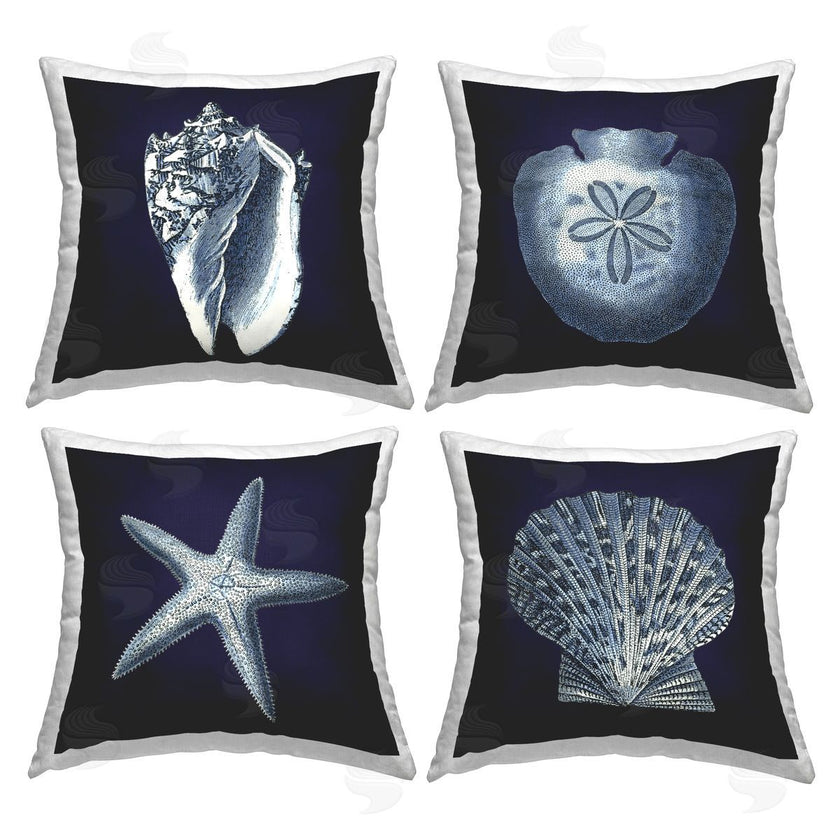 Carol Robinson | Nautical Blue Ocean Shells Starfish Sand Dollar