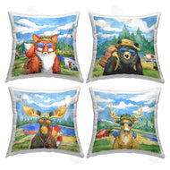 Paul Brent | Woodland Animals Camping Fishing Gear Nature Scene