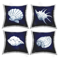 Paul Brent | Navy Blue Varied Seashells Aquatic Animals