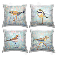 Jeanette Vertentes | Little Birds Abstract Pastel Background Nature