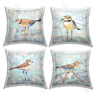 Jeanette Vertentes | Little Birds Abstract Pastel Background Nature