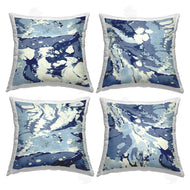 Danielle Carson | Marbled Blue Abstract Fluid Forms