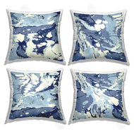 Danielle Carson | Marbled Blue Abstract Fluid Forms