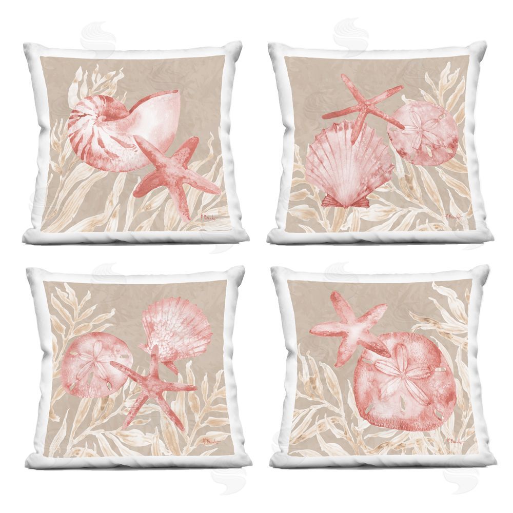 Paul Brent Tampico Shells in Peach Indoor Printed Pillow Set
