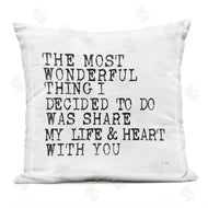 JAXN BLVD | Most Wonderful Thing to Share Romantic Inspirational Quote