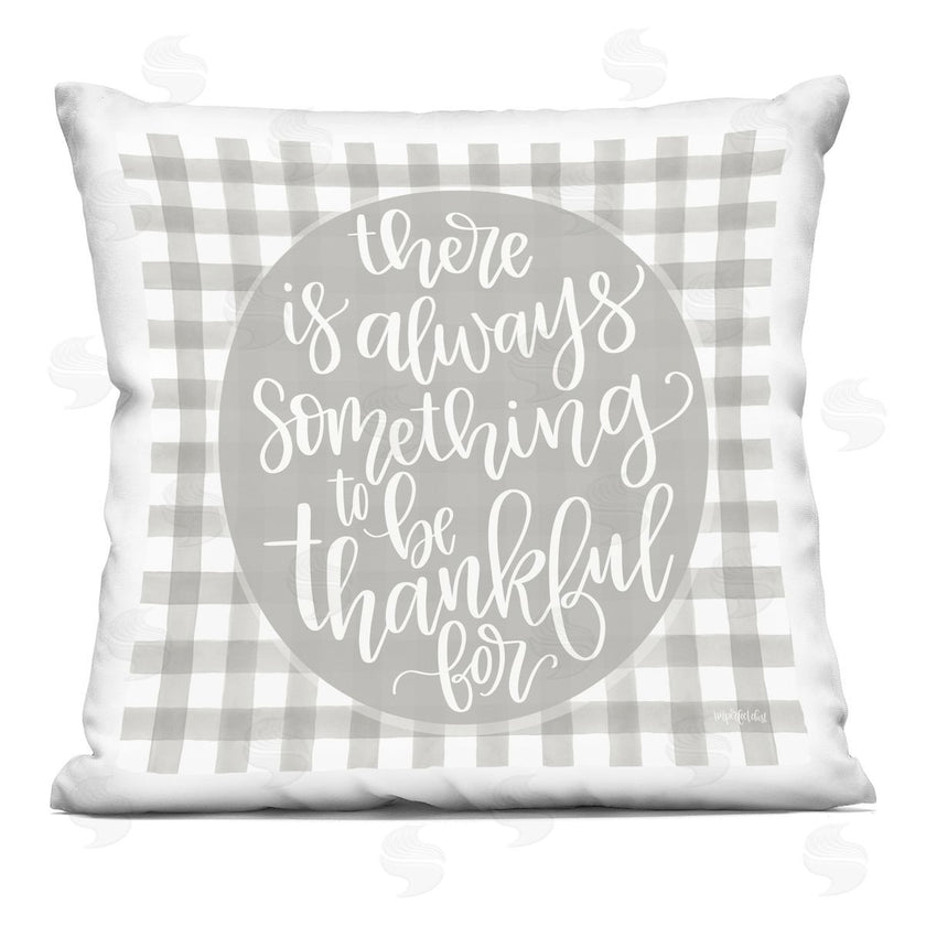 Imperfect Dust | Always Something Thankful For Phrase Grey Plaid