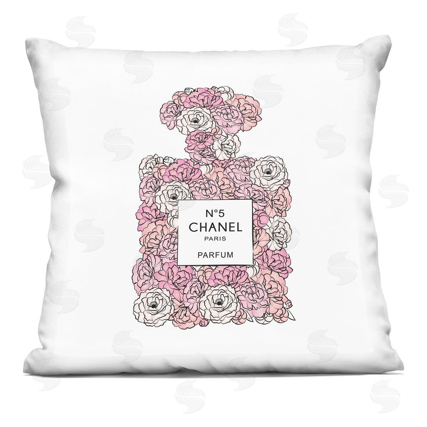 Martina Pavlova | Pink Rose Floral Perfume Bottle Designer Fashion