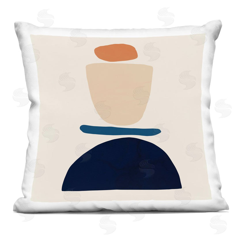 Victoria Barnes | Western Balanced Abstract Shapes Orange Blue