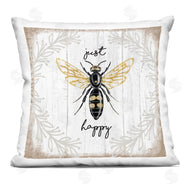 Elizabeth Tyndall | Just Be Happy Charming Rustic Bee Pun
