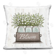 Elizabeth Tyndall | White Wildflowers in Jars Bloom Sentiments