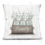 Elizabeth Tyndall | Green Eucalyptus Foliage Jars with Family Sentiments
