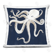 Gina Ritter | Whimsical Nautical Octopus Illustration Ocean Blue