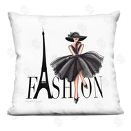 Elizabeth Tyndall | Parisian Fashion Illustration High End Design Black Dress