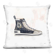 Ziwei Li | High Top Fashion Forward Quilted Sneakers Glam Style Printed Pillow