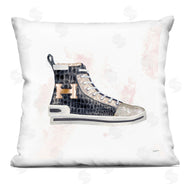 Ziwei Li | Glam Snake Embossed Sneaker Illustration Fashion Forward Printed Pillow
