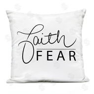 SD Graphics Studio | Faith Over Fear Motto Minimal Clean Typography