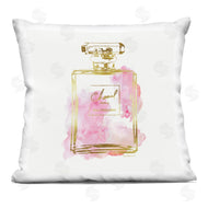 Amanda Greenwood | Glam Perfume Bottle Expressive Pink Watercolor Pattern