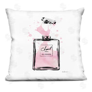 Amanda Greenwood | Pretty Pink Watercolor Perfume Bottle Splash